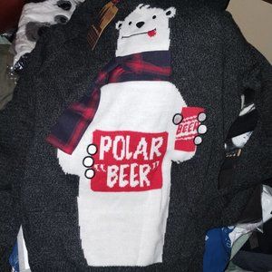 Seasons Greetings Polar Bear/Beer Sweater